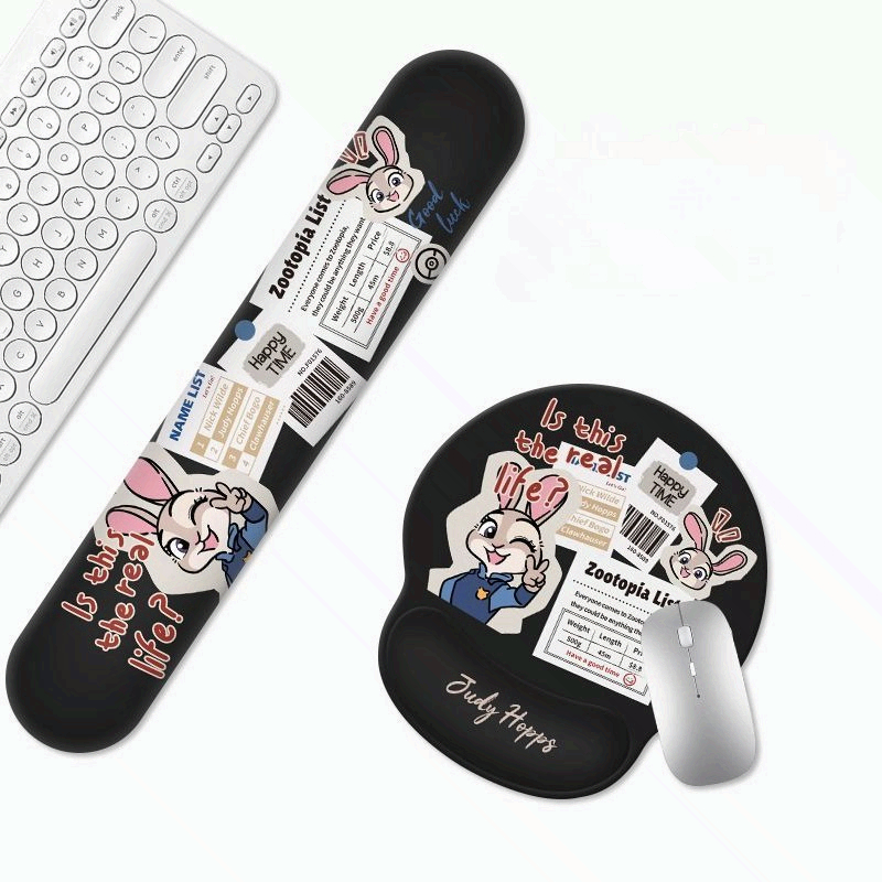 Laptop Accessories For Wrist Support - Cute Zootopia Nick Judy Extra Thick