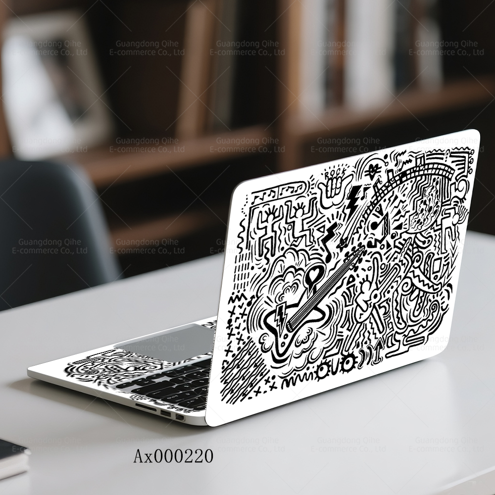 2Pcs Black White Doodle Laptop - Victus Laptop Accessories 리뷰 및 가격