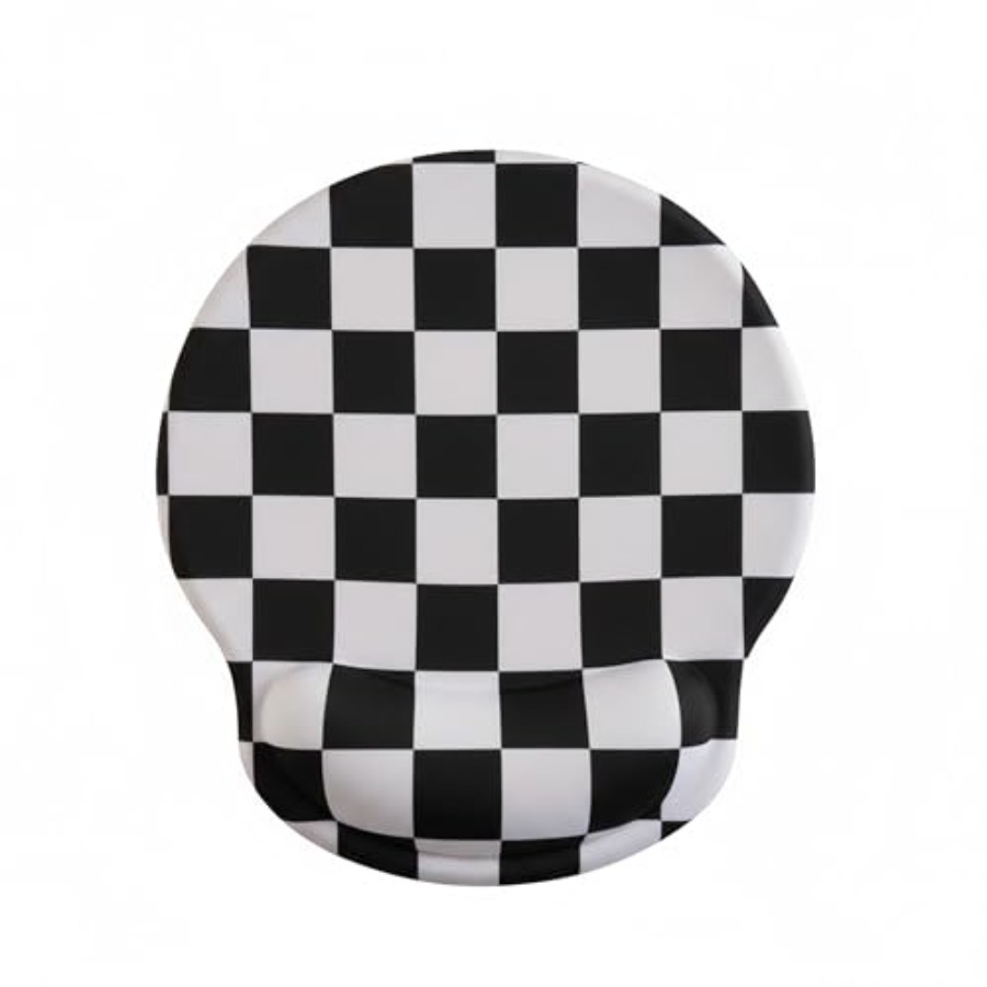 White Checkered Mouse Pad with - Laptop Accessories For Wrist Support 리뷰 및 가격