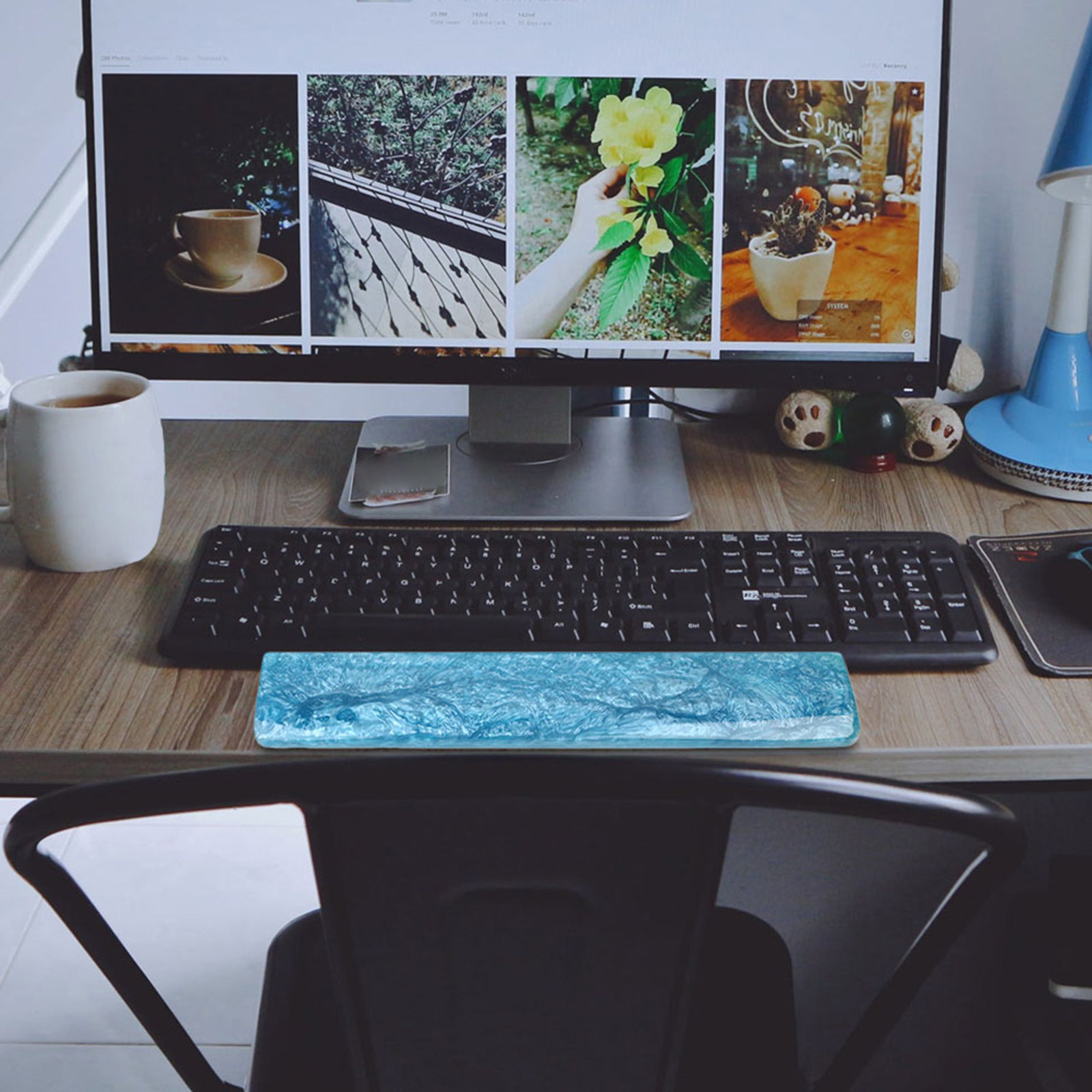 Blue Epoxy Resin Keyboard Wris - Laptop Accessories For Wrist Support 리뷰 및 가격