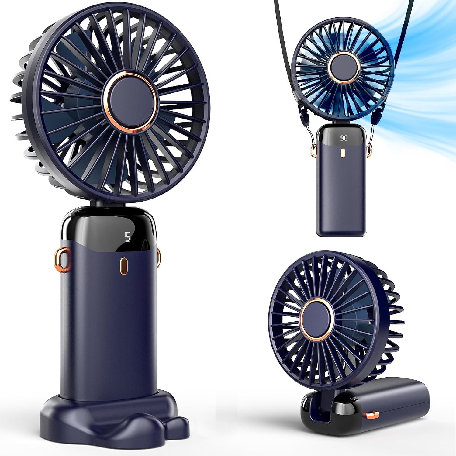 Handheld Mini Fan 3000mAh Fold - Monitor Portable Usb 리뷰 및 가격