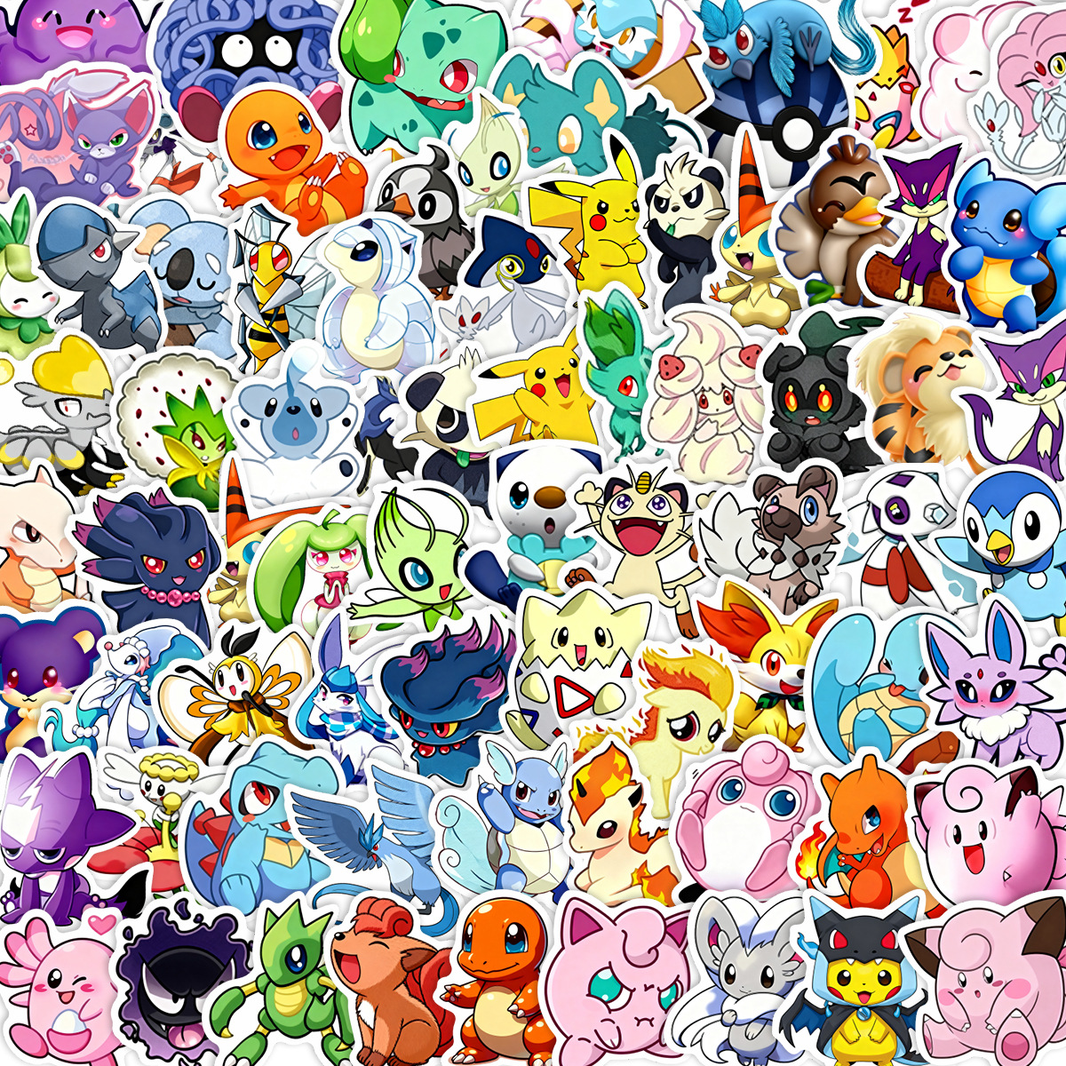 100/200pcs Pokemon Anime Stick - Laptop Accessories Wholesale 리뷰 및 가격