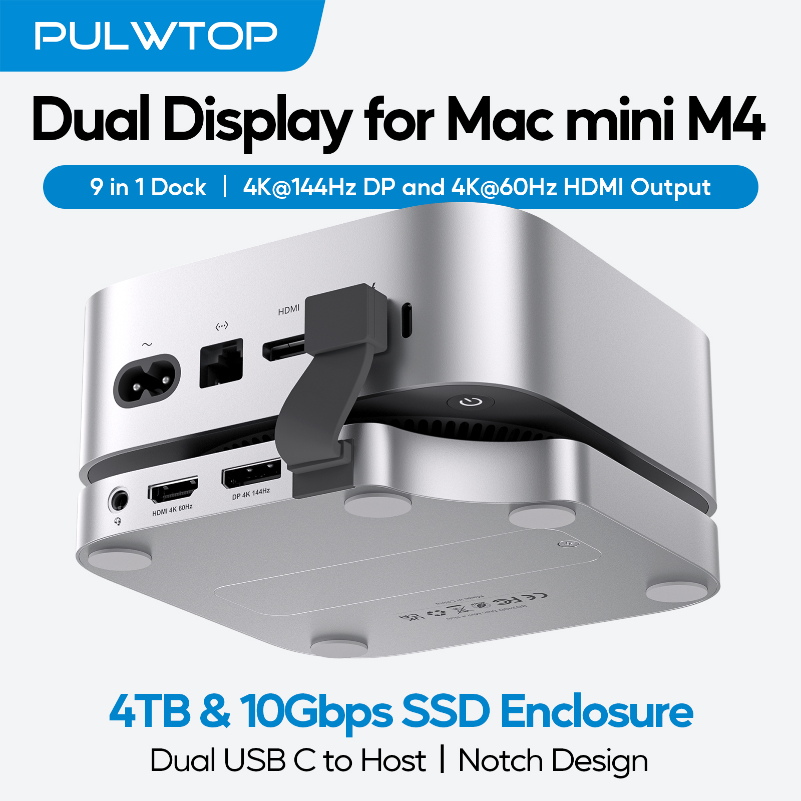 PULWTOP Mac Mini M4 Dock Stand - Mac Laptop Accessories 리뷰 및 가격