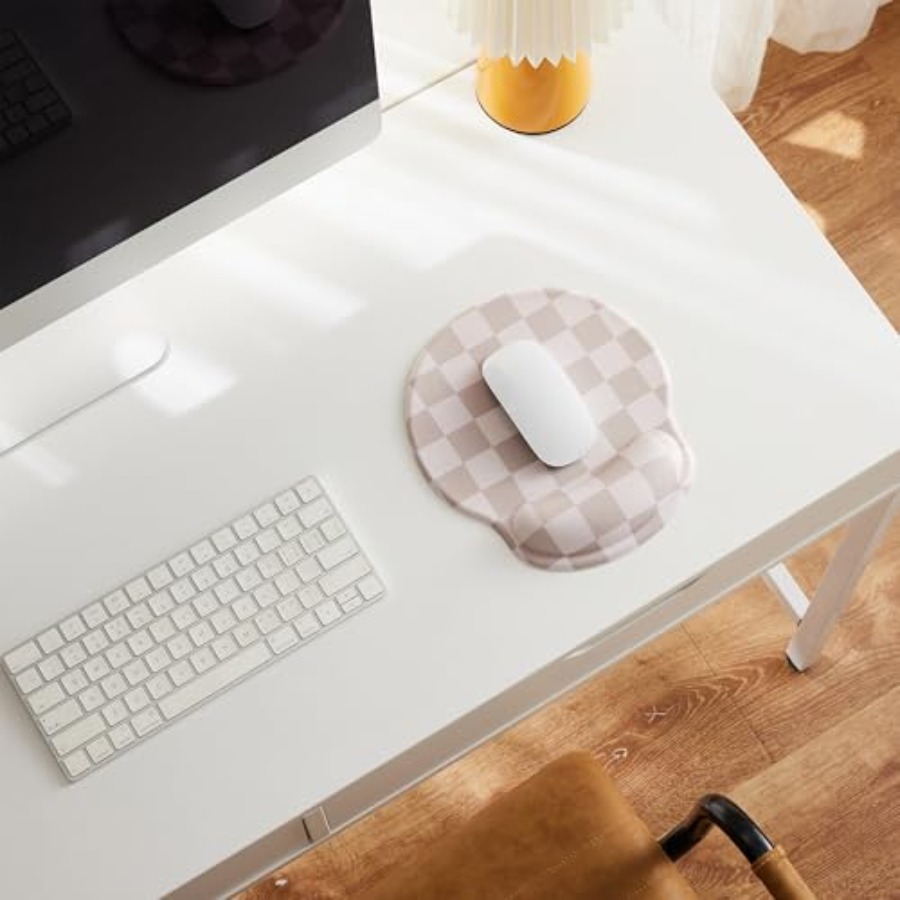 Checkered Mouse Pad with Gel W - Laptop Accessories For Wrist Support 리뷰 및 가격