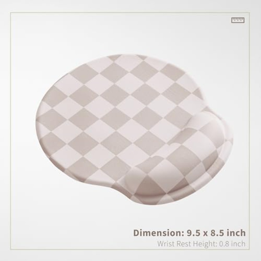 Checkered Mouse Pad with Gel W - Laptop Accessories For Wrist Support 리뷰 및 가격