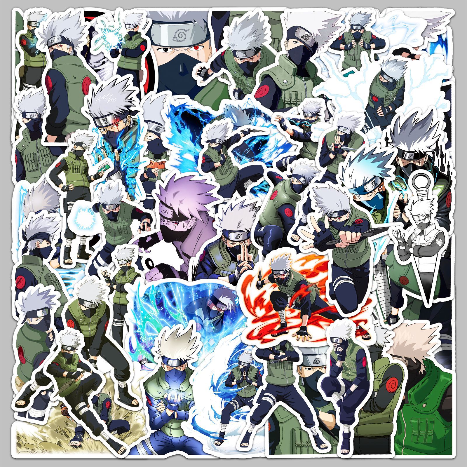 50pcs Anime Naruto Hatake Kaka - Laptop Accessories Wholesale 리뷰 및 가격