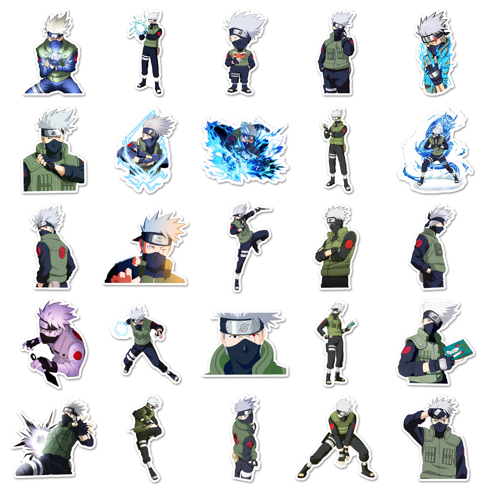 50pcs Anime Naruto Hatake Kaka - Laptop Accessories Wholesale 리뷰 및 가격