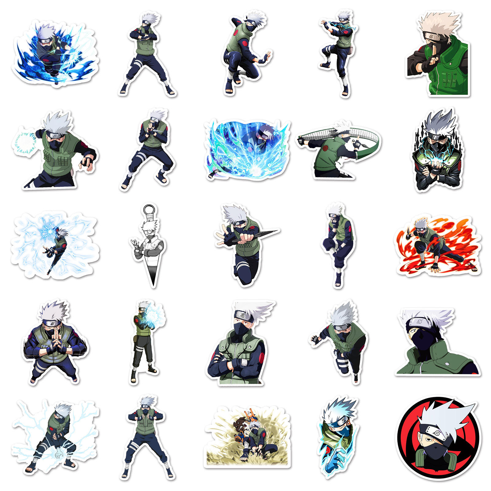 50pcs Anime Naruto Hatake Kaka - Laptop Accessories Wholesale 리뷰 및 가격