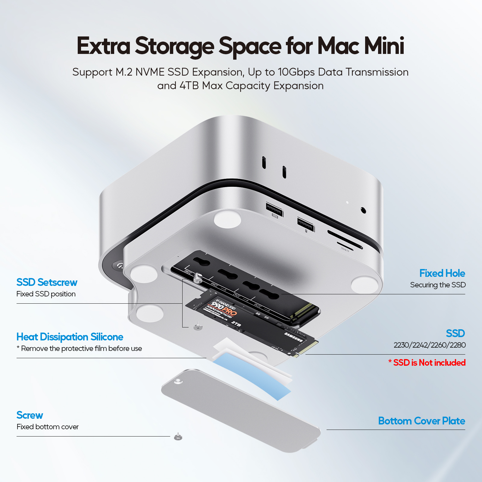 PULWTOP Mac Mini M4 Dock with  - Mac Laptop Accessories 리뷰 및 가격
