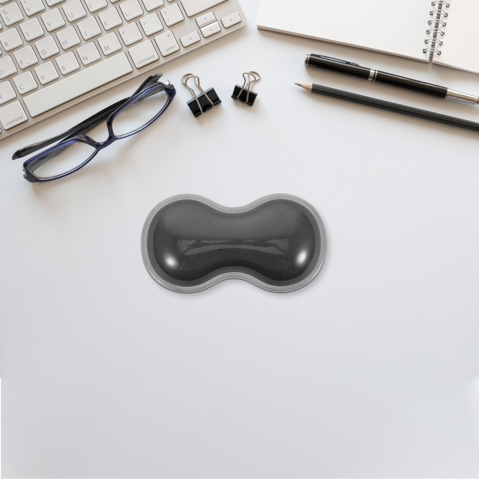 Black Non Slip Silicone Mouse  - Laptop Accessories For Wrist Support 리뷰 및 가격