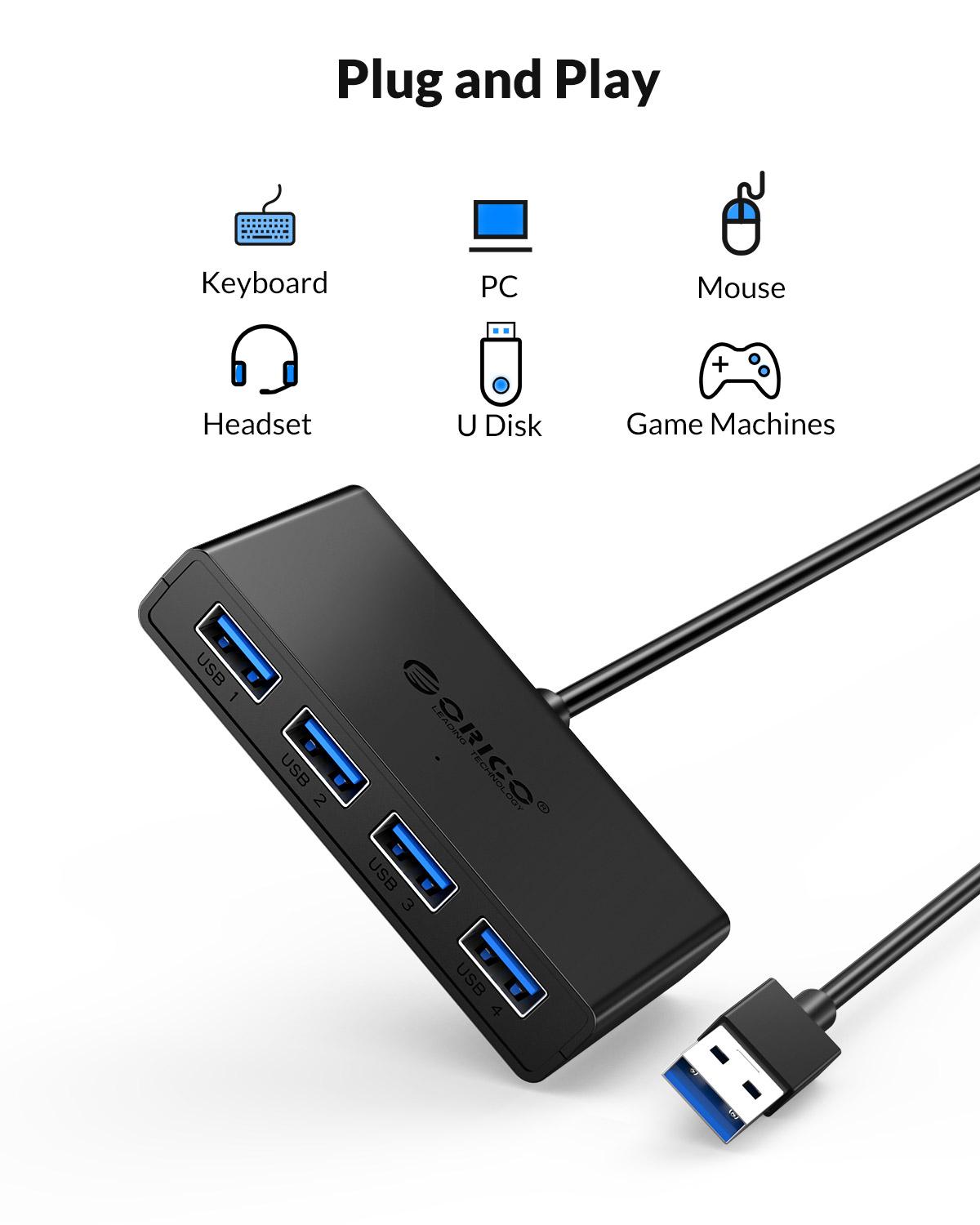 ORICO Hub USB 4 Ports Multi US - Mac Laptop Accessories 리뷰 및 가격
