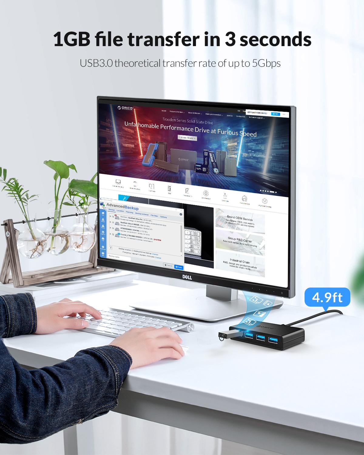 ORICO Hub USB 4 Ports Multi US - Mac Laptop Accessories 리뷰 및 가격