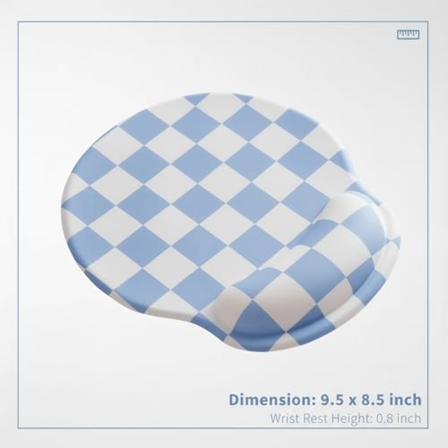 Checkered Mouse Pad with Gel W - Laptop Accessories For Wrist Support 리뷰 및 가격