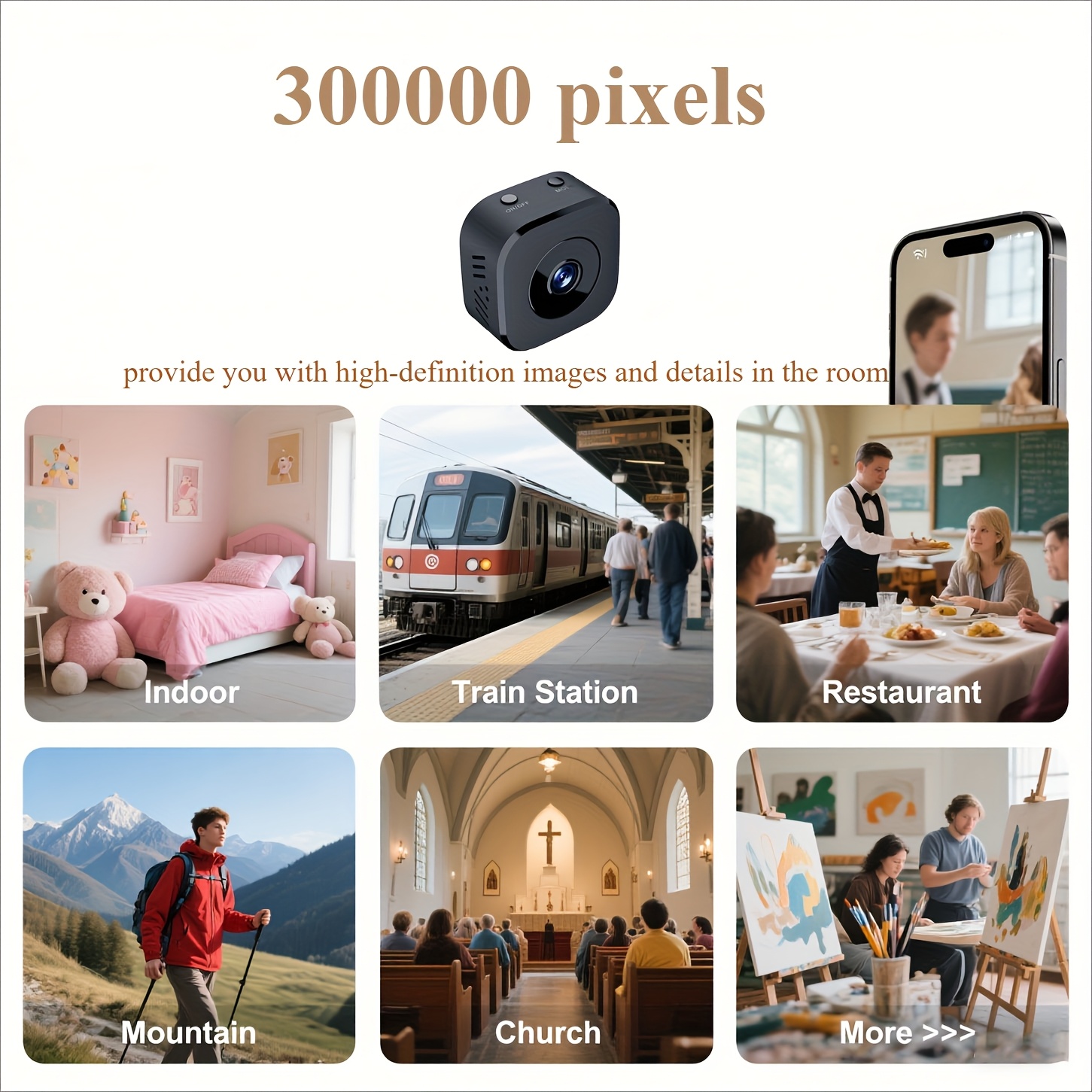 1080P HD Mini WiFi Camera Indo - Monitor Portable Usb 리뷰 및 가격