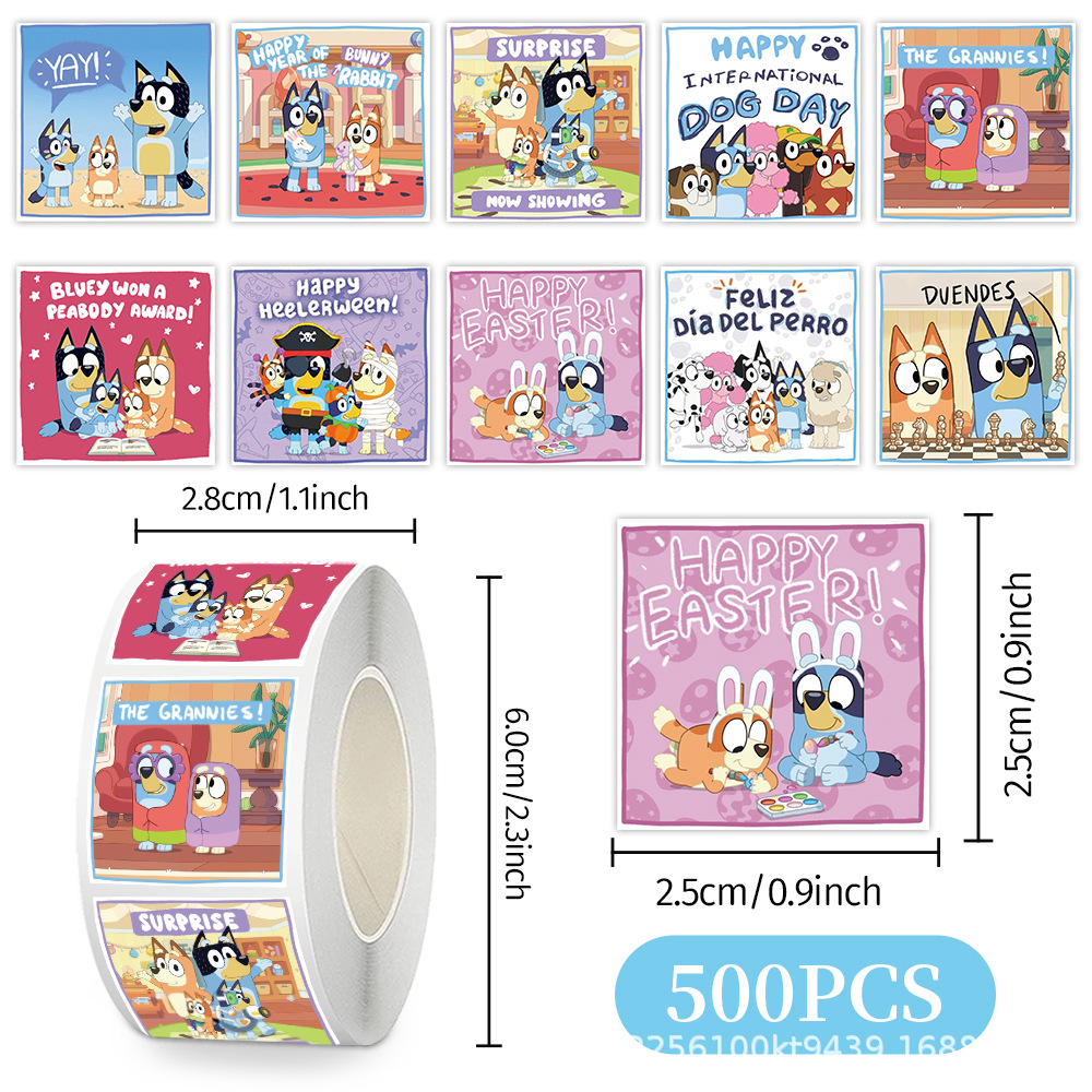 Wholesale 500Pcs/Roll Bluey St - Laptop Accessories Wholesale 리뷰 및 가격