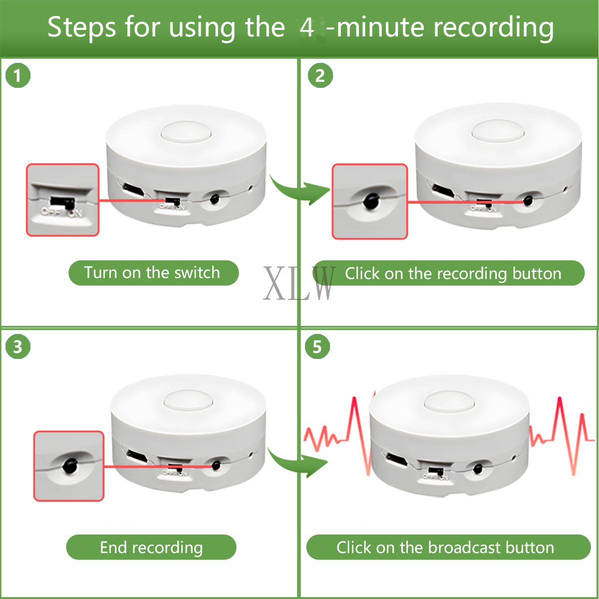 4M Voice Recording Button for  - Monitor Portable Usb 리뷰 및 가격