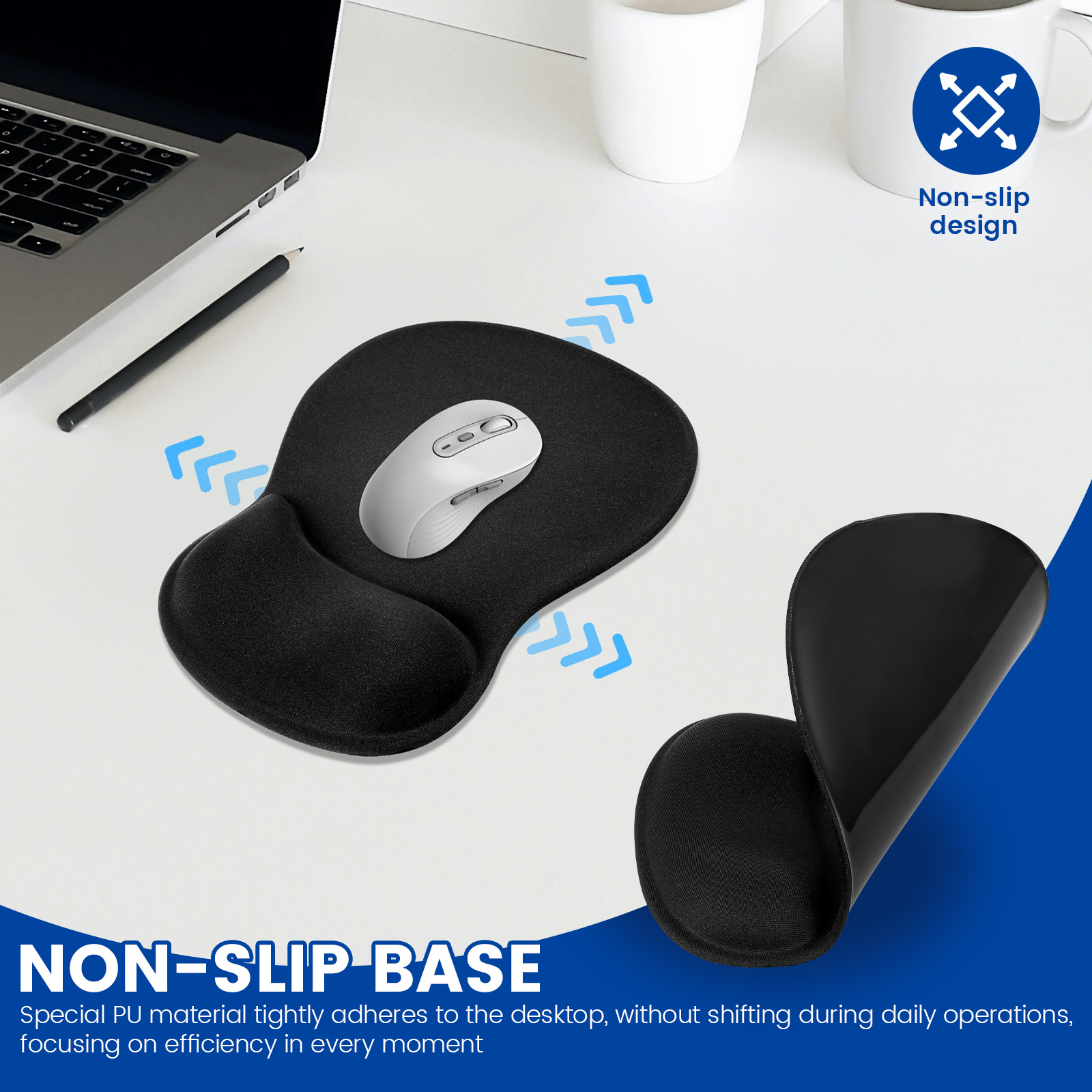 1/4 Pcs Ergonomic Mouse Pad No - Laptop Accessories For Wrist Support 리뷰 및 가격