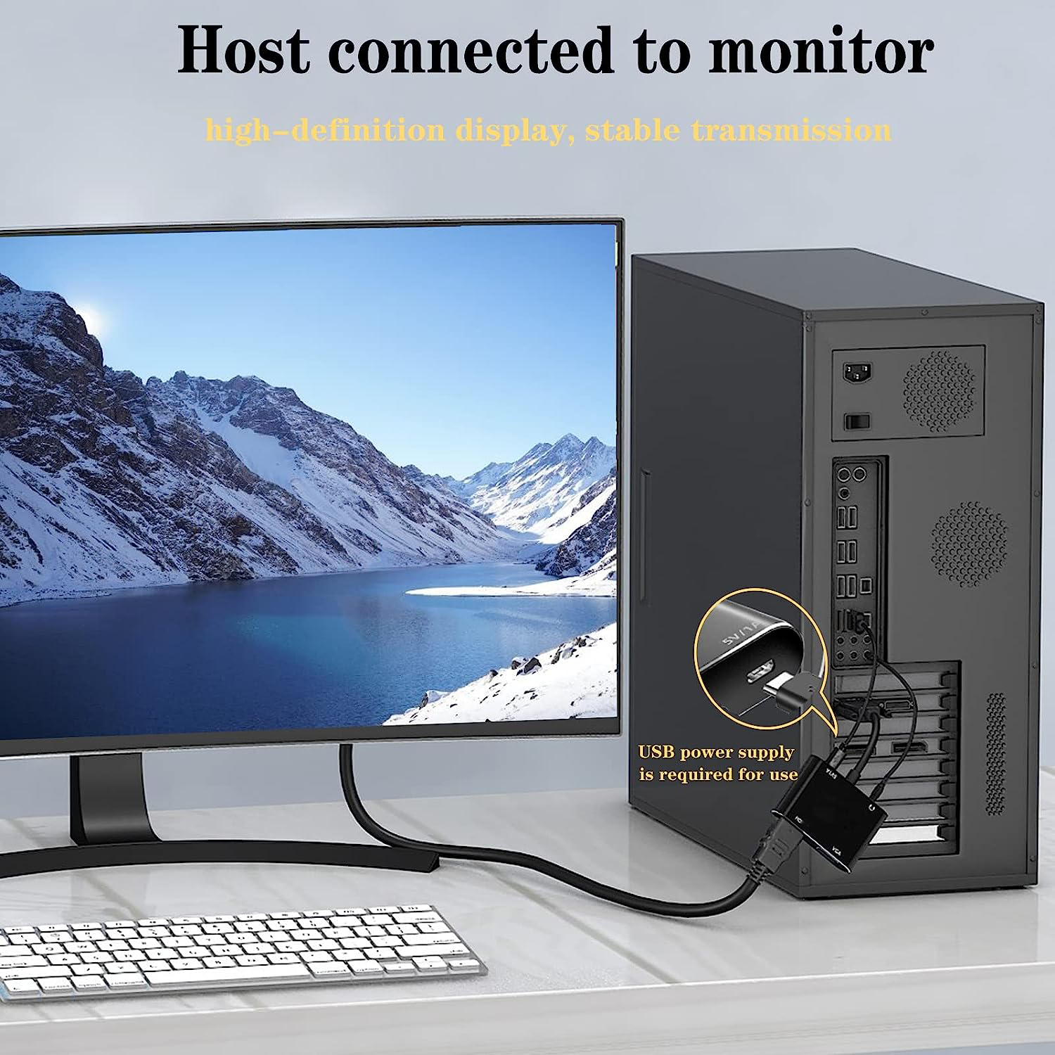 VGA(Host) to VGA/HDMI-compatib - Monitor Portable Usb 리뷰 및 가격