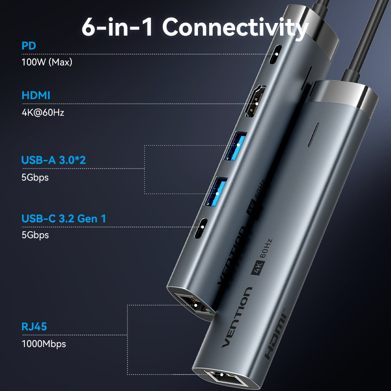 Vention USB C HUB Type C to HD - Mac Laptop Accessories 리뷰 및 가격