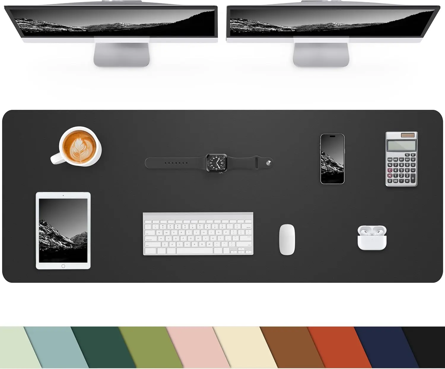 PU Leather Desk Pad Protector  - Laptop Accessories Images 리뷰 및 가격