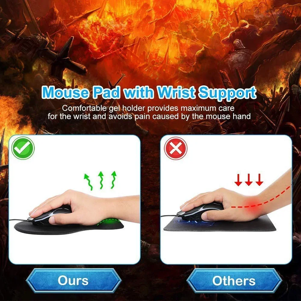 Wrist Guard Mouse Pad Relieves - Laptop Accessories For Wrist Support 리뷰 및 가격